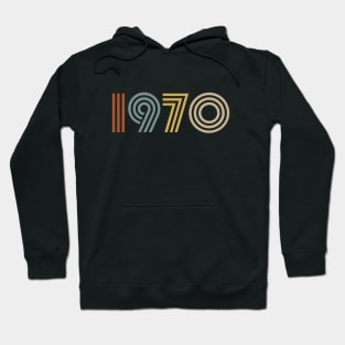 1970 Birth Year Retro Style Hoodie